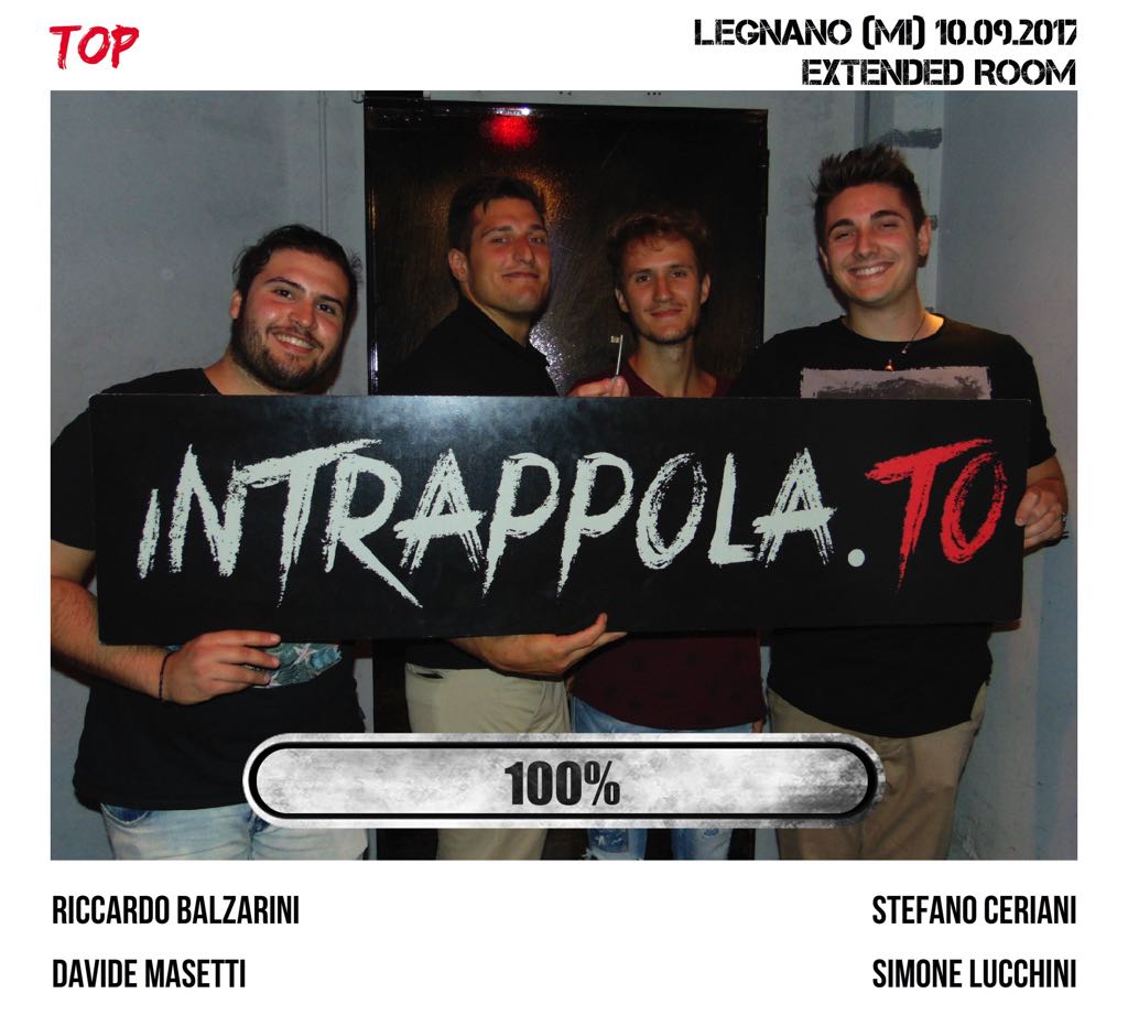 Il gruppo TOP è fuggito dalla nostra escape room Extended Room