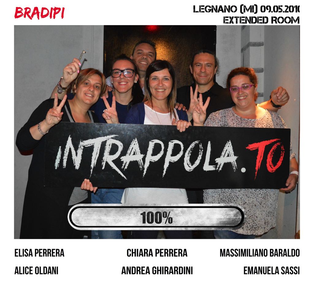 Il gruppo bradipi è fuggito dalla nostra escape room Extended Room