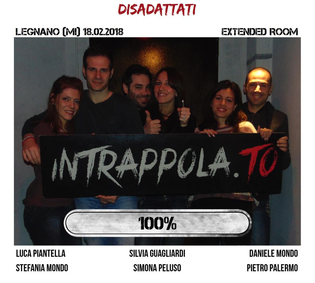 Il gruppo disadattati è fuggito dalla nostra escape room Extended Room