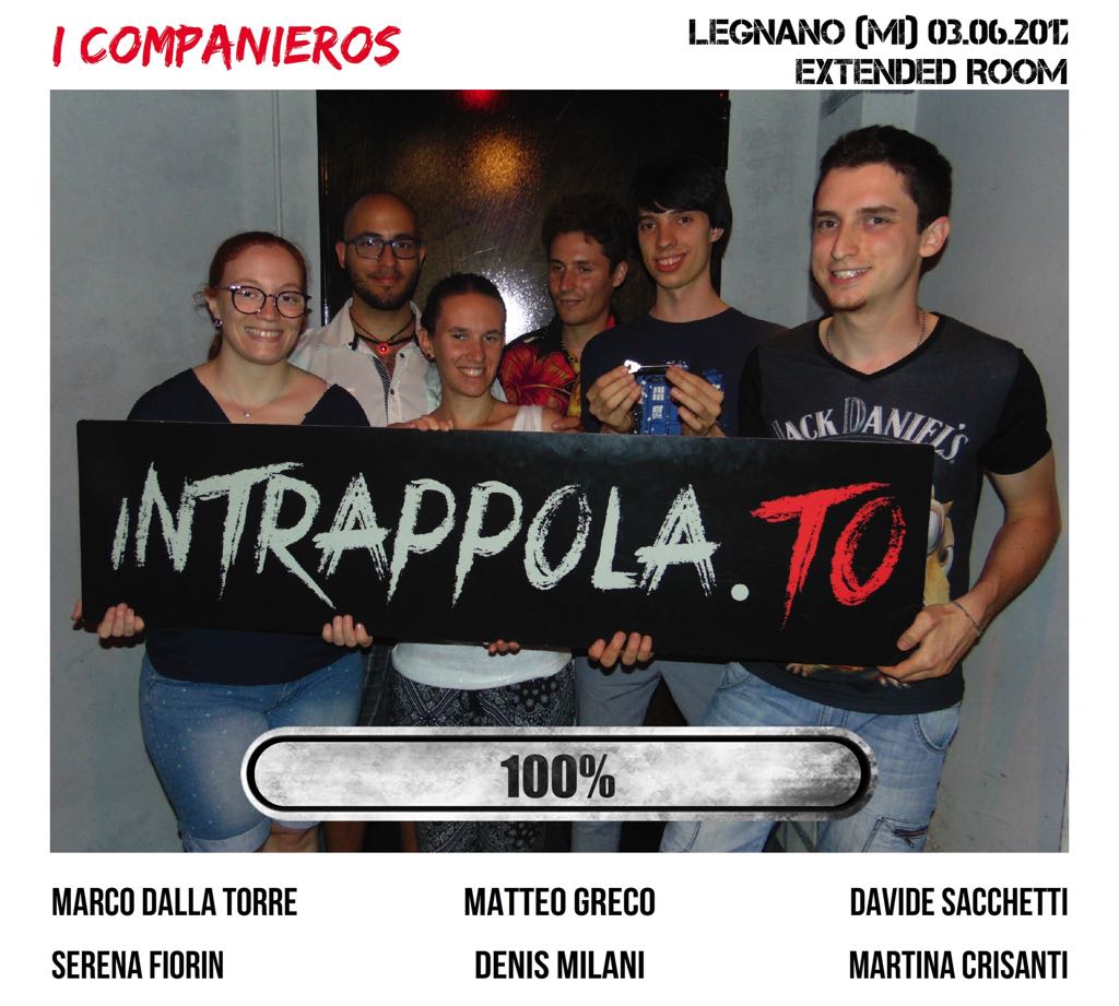 Il gruppo i companieros è fuggito dalla nostra escape room Extended Room
