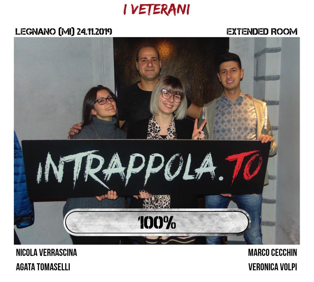 Il gruppo i veterani è fuggito dalla nostra escape room Extended Room