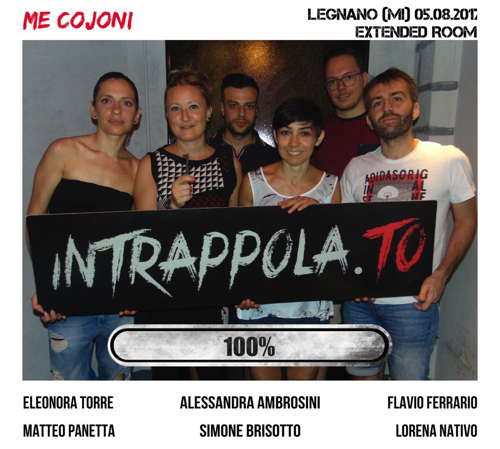 Il gruppo me cojoni è fuggito dalla nostra escape room Extended Room