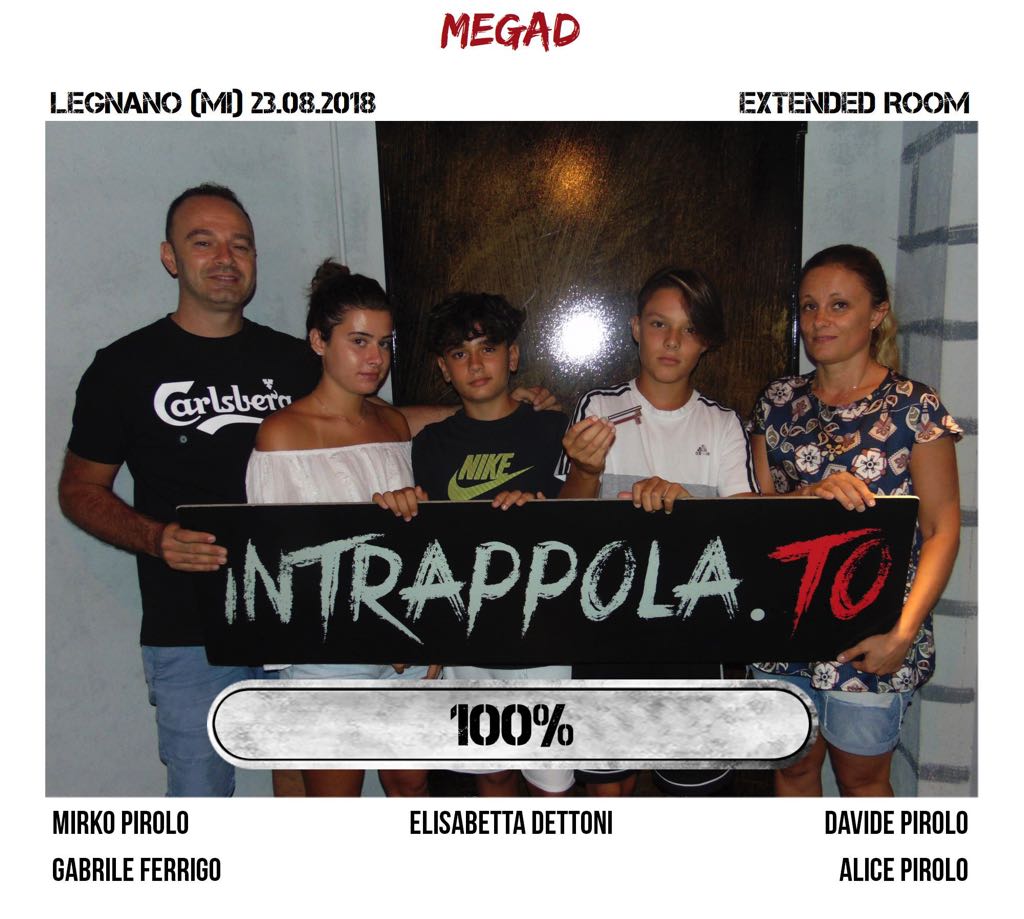 Il gruppo megad è fuggito dalla nostra escape room Extended Room