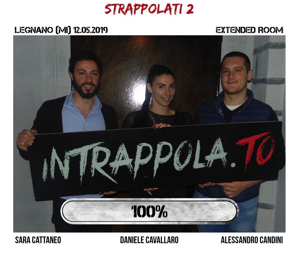 Il gruppo strappolati 2 è fuggito dalla nostra escape room Extended Room