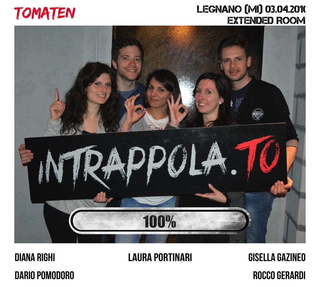 Il gruppo  è fuggito dalla nostra escape room Extended Room