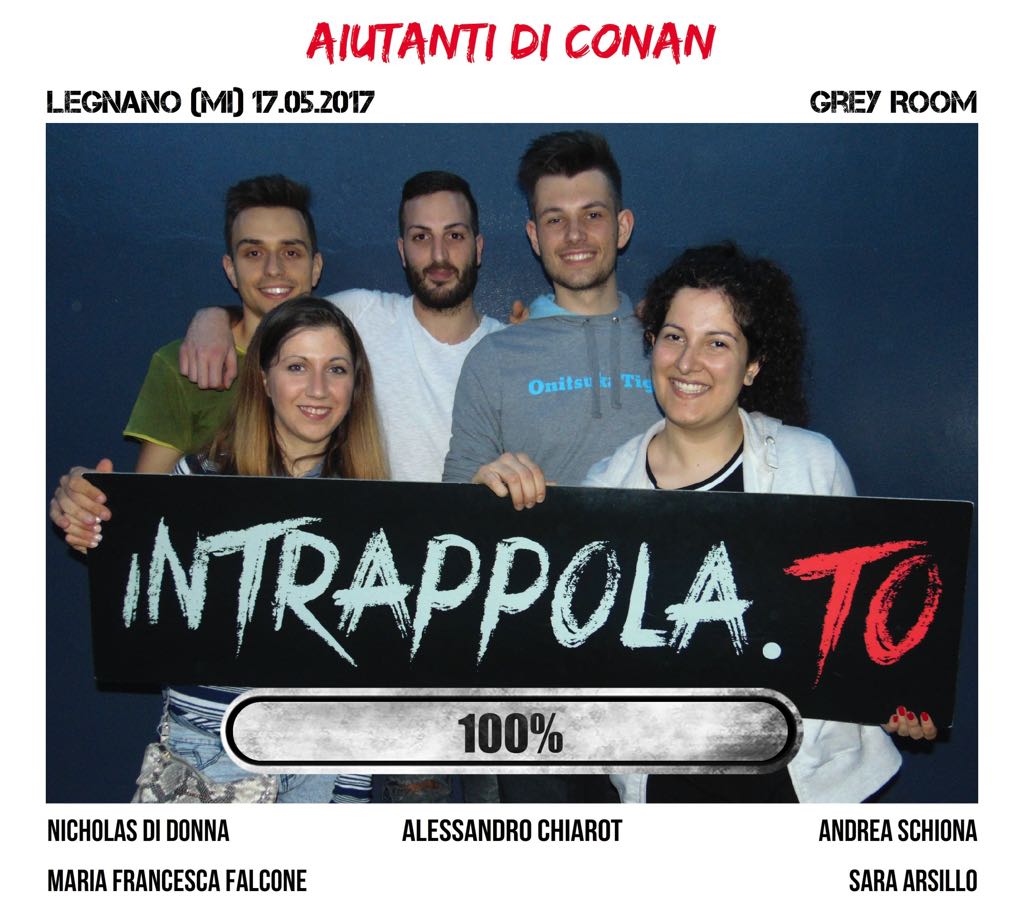 Il gruppo Aiutanti di Conan è fuggito dalla nostra escape room Grey Room