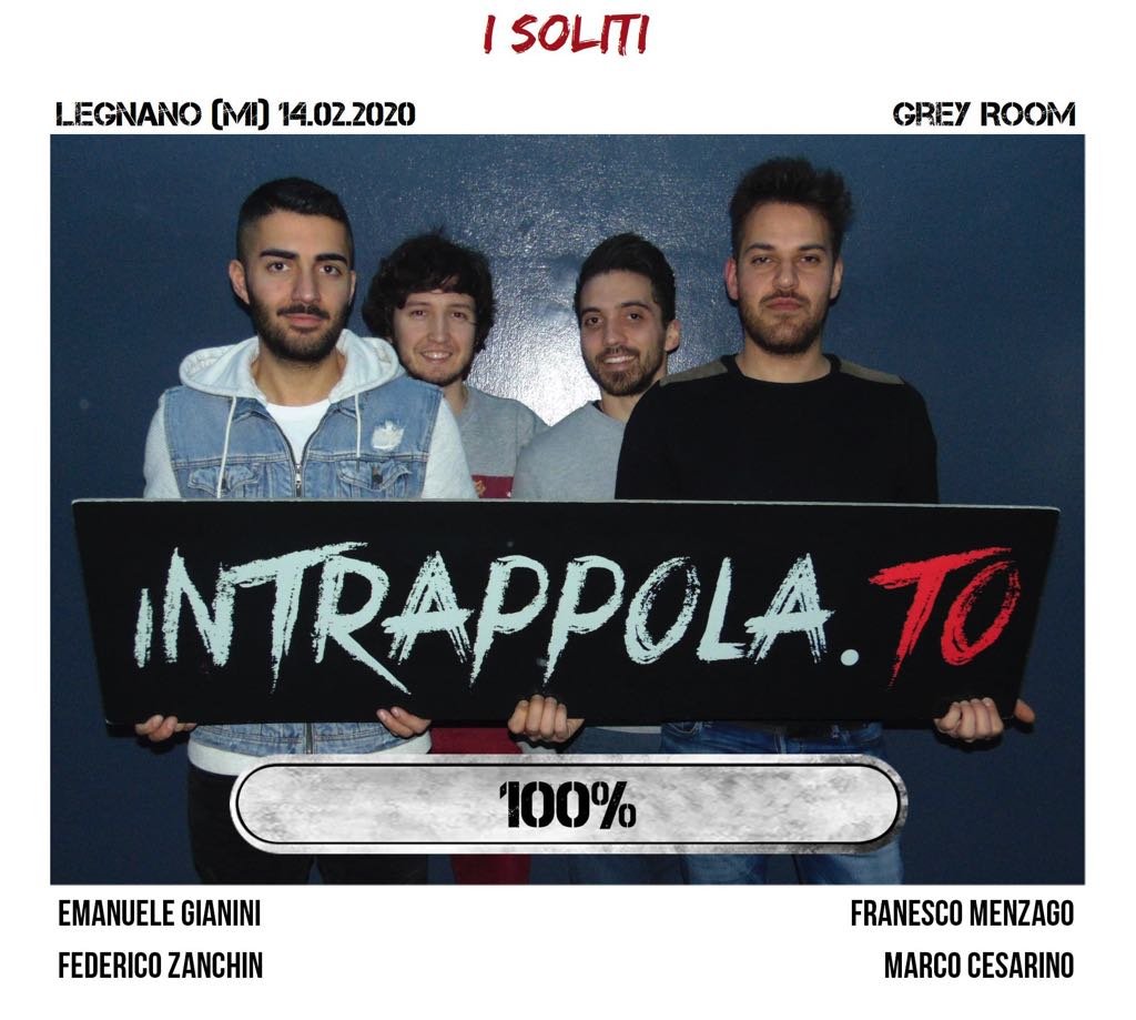 Il gruppo I Soliti è fuggito dalla nostra escape room Grey Room