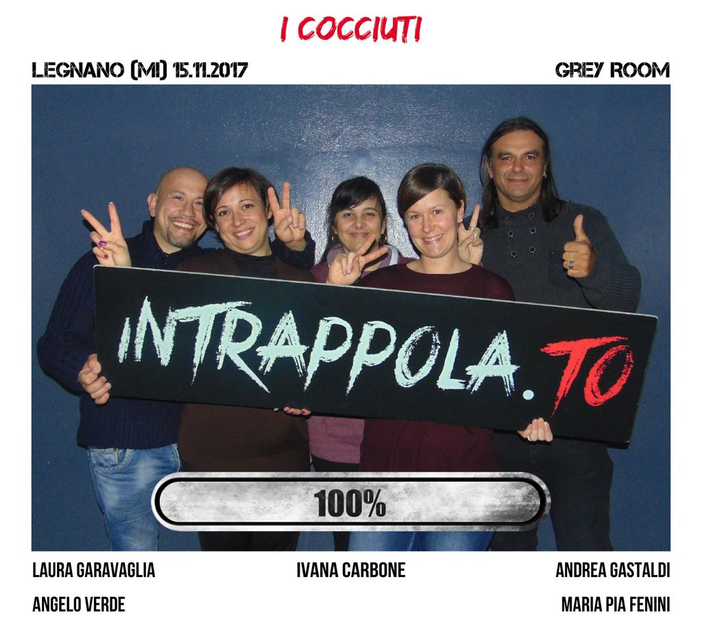Il gruppo I cocciuti è fuggito dalla nostra escape room Grey Room