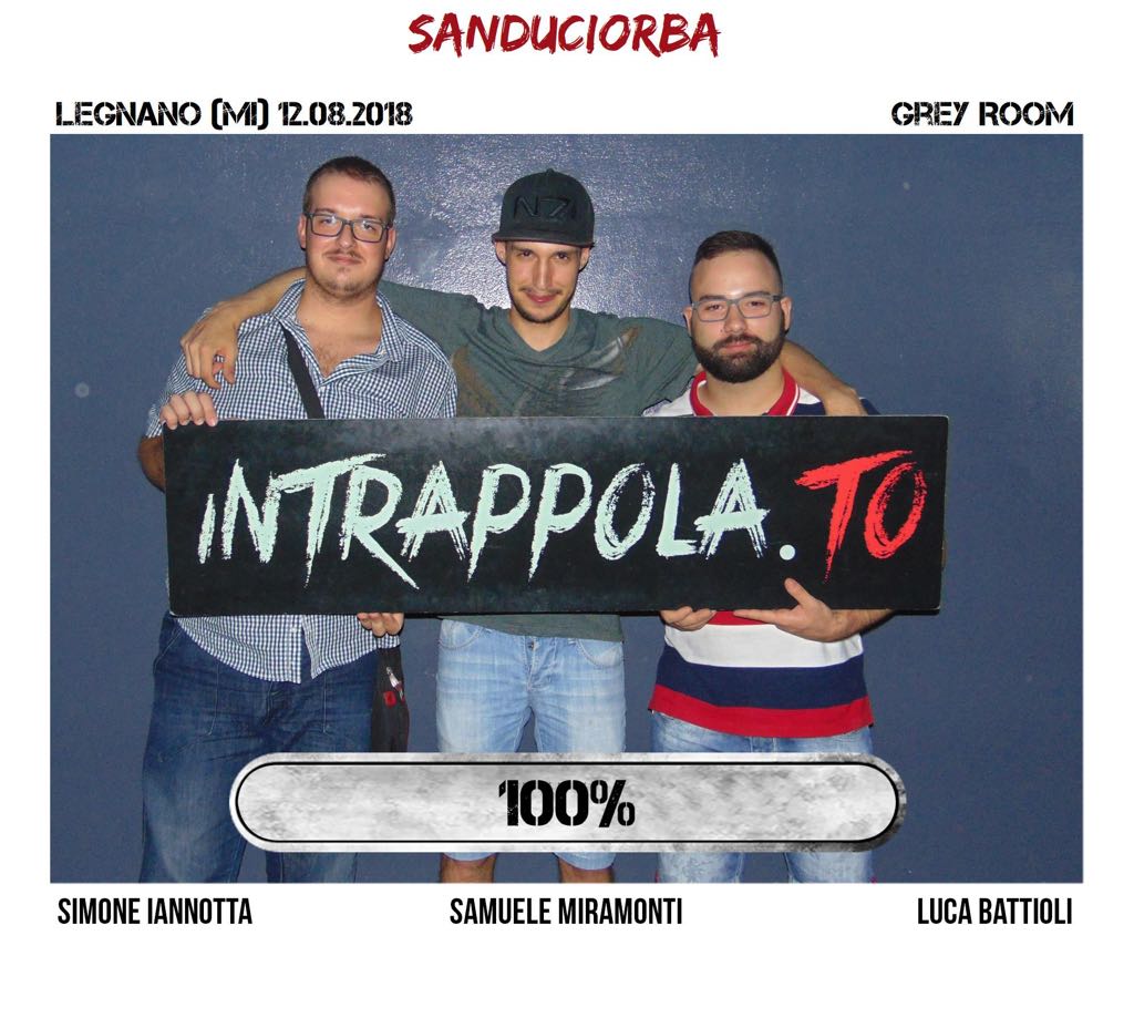 Il gruppo sanduciorba è fuggito dalla nostra escape room Grey Room