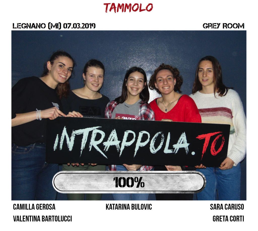 Il gruppo tammolo è fuggito dalla nostra escape room Grey Room
