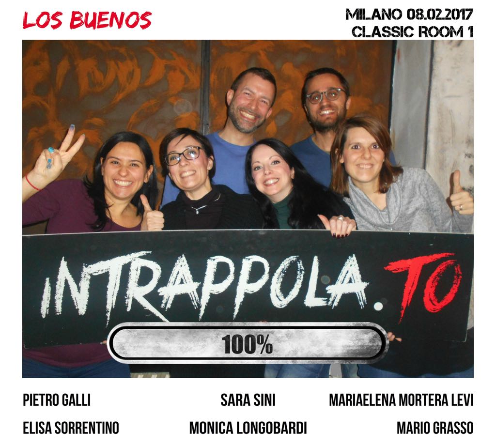 Il gruppo LOS BUENOS è fuggito dalla nostra escape room Classic Room