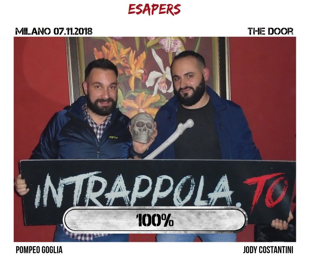Il gruppo esapers è fuggito dalla nostra escape room Secretum Venatoris
