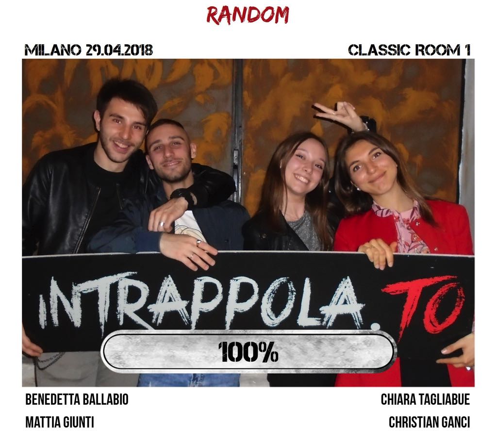 Il gruppo random è fuggito dalla nostra escape room Classic Room