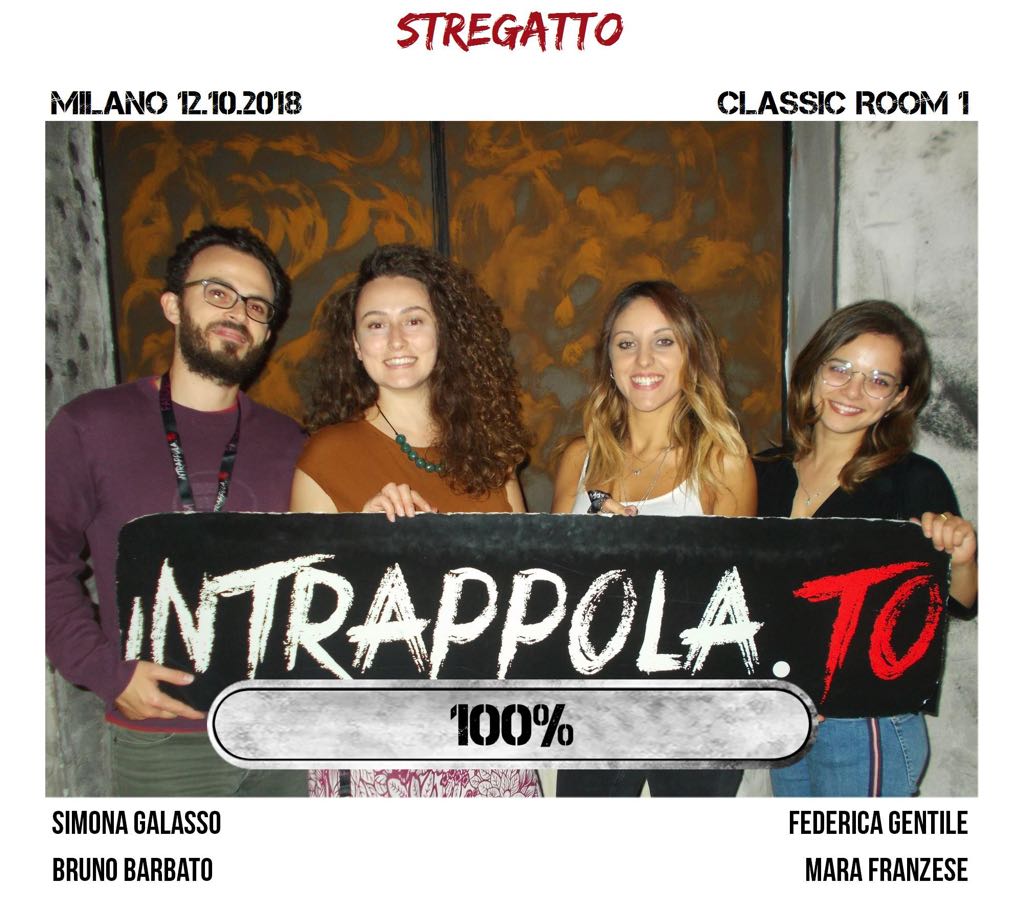 Il gruppo stregatto è fuggito dalla nostra escape room Classic Room