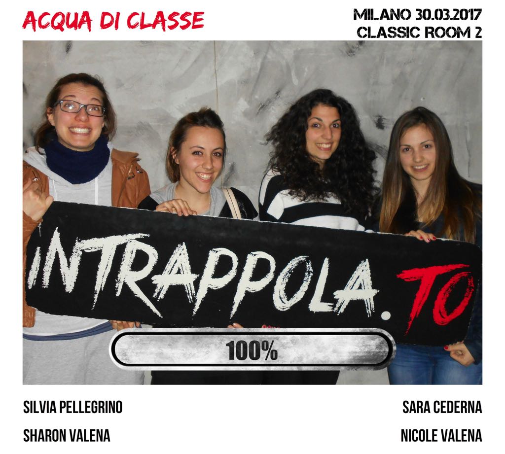 Il gruppo Acqua di classe è fuggito dalla nostra escape room Extended Room
