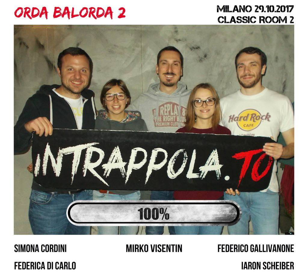 Il gruppo orda balorda 2 è fuggito dalla nostra escape room Extended Room