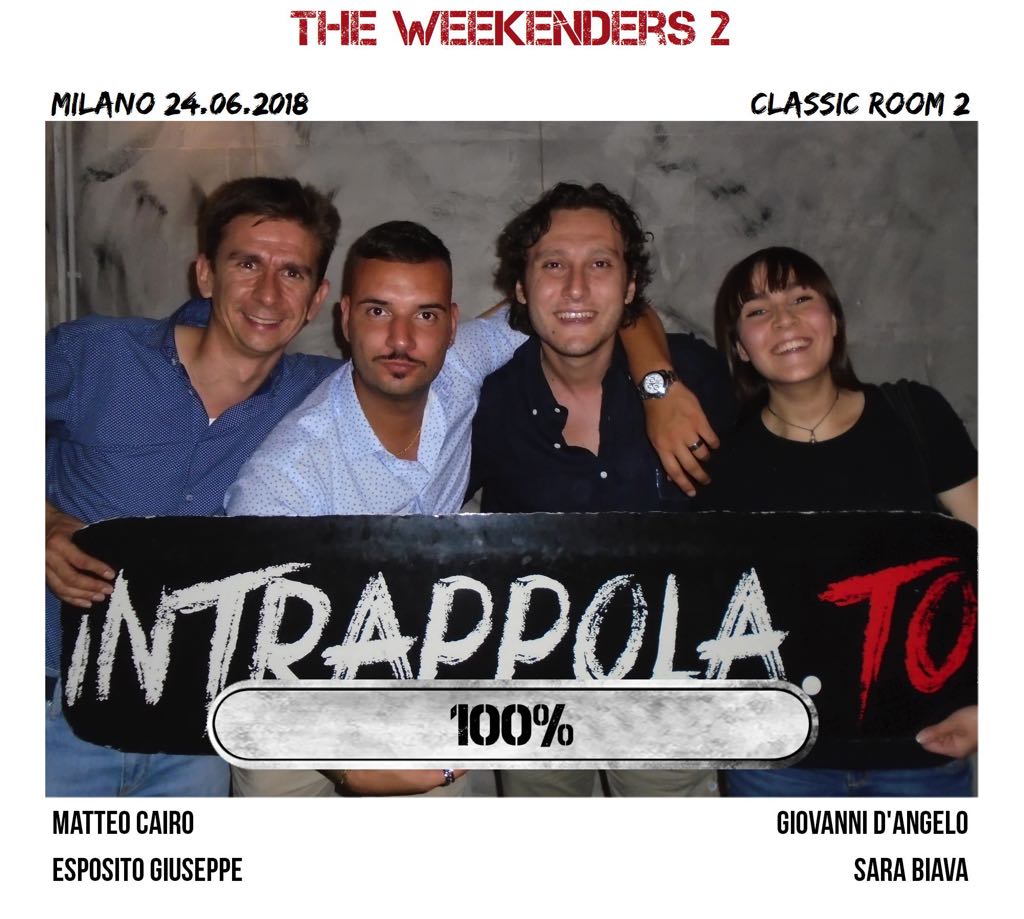 Il gruppo the weekenders 2 è fuggito dalla nostra escape room Extended Room