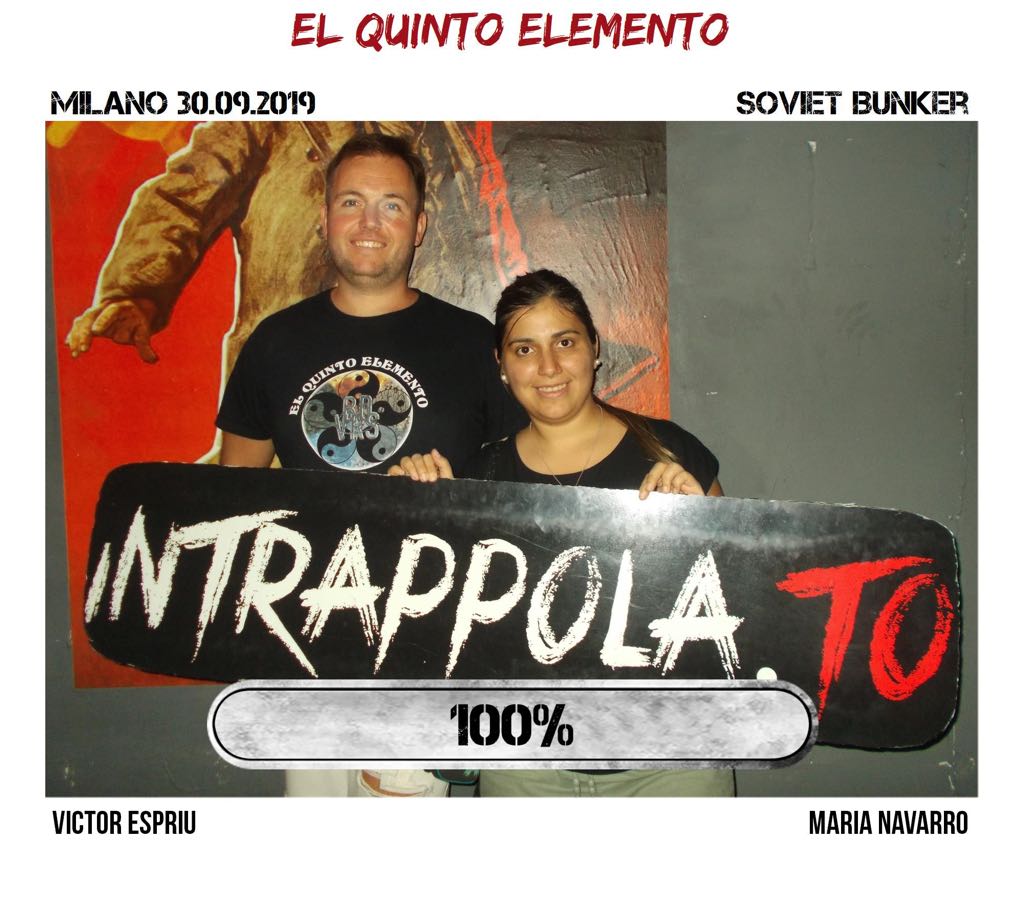 Il gruppo El quinto elemento è fuggito dalla nostra escape room Soviet Bunker