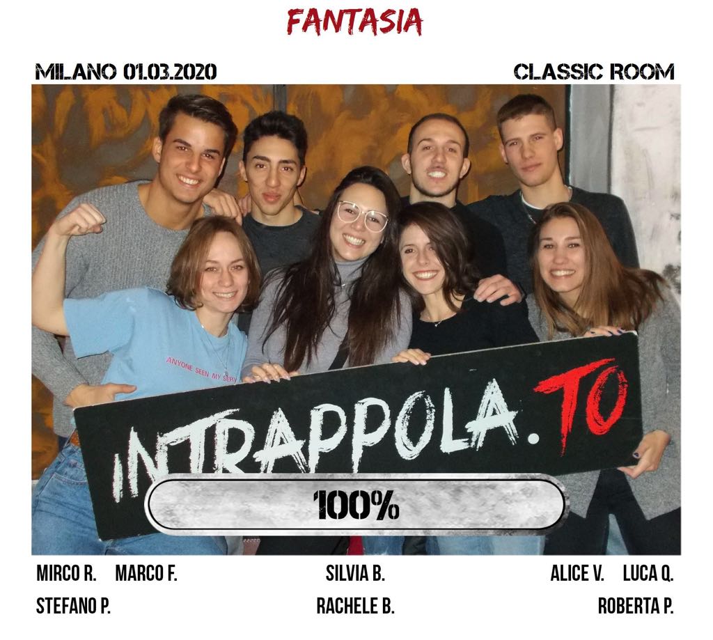 Il gruppo fantasia è fuggito dalla nostra escape room Classic Room