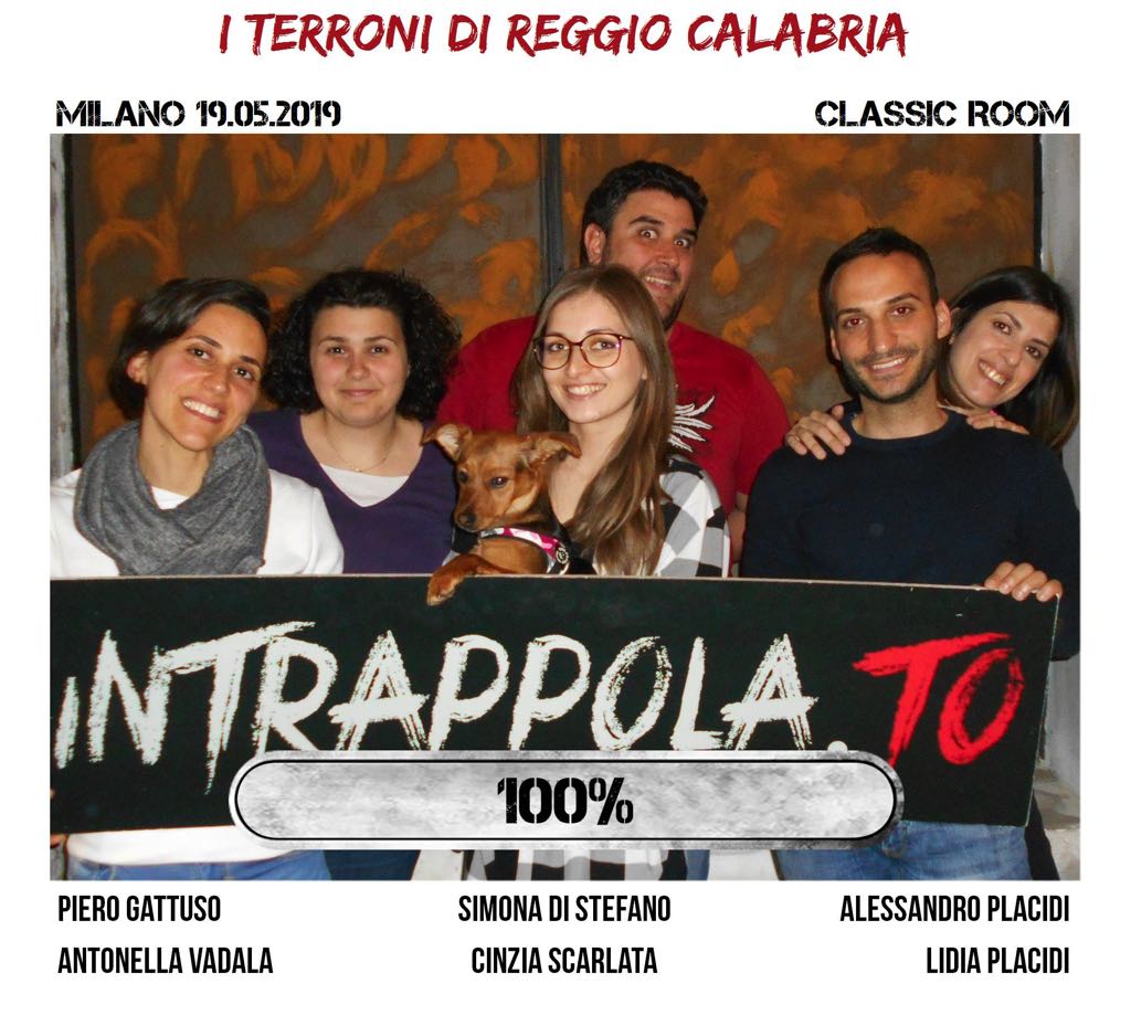 Il gruppo i terroni di reggio calabria è fuggito dalla nostra escape room Classic Room