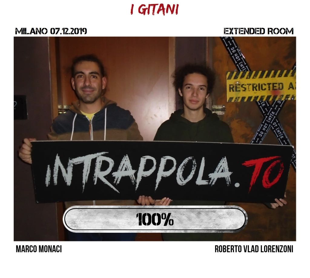 Il gruppo I gitani è fuggito dalla nostra escape room Extended Room