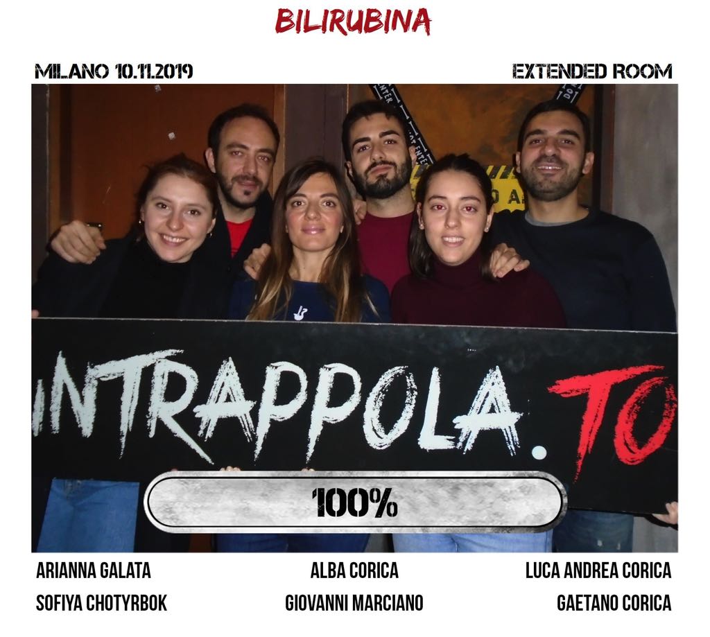 Il gruppo bilirubina è fuggito dalla nostra escape room Extended Room