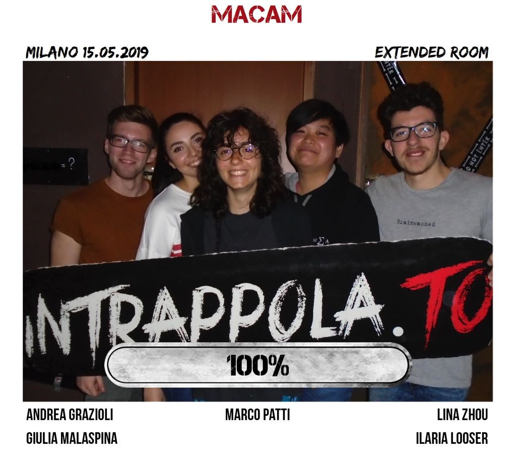 Il gruppo macam è fuggito dalla nostra escape room Extended Room