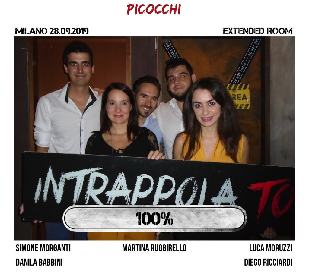 Il gruppo picocchi è fuggito dalla nostra escape room Extended Room