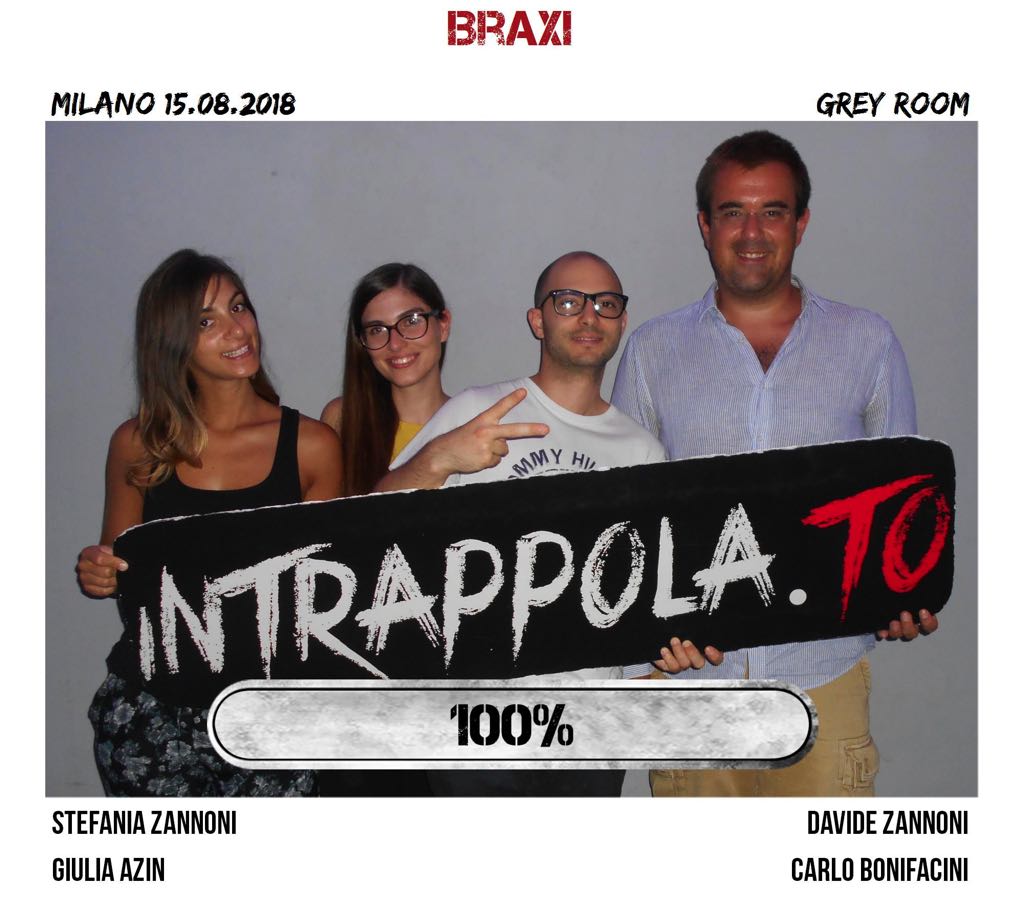 Il gruppo Braxi è fuggito dalla nostra escape room Grey Room