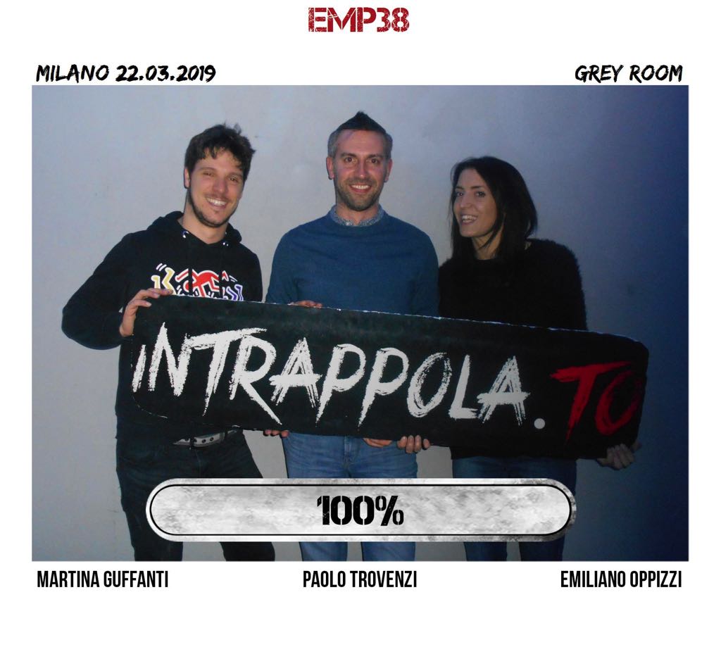 Il gruppo EMP38 è fuggito dalla nostra escape room Grey Room