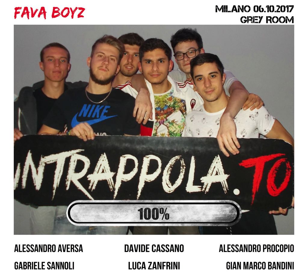 Il gruppo Fava Boyz è fuggito dalla nostra escape room Grey Room