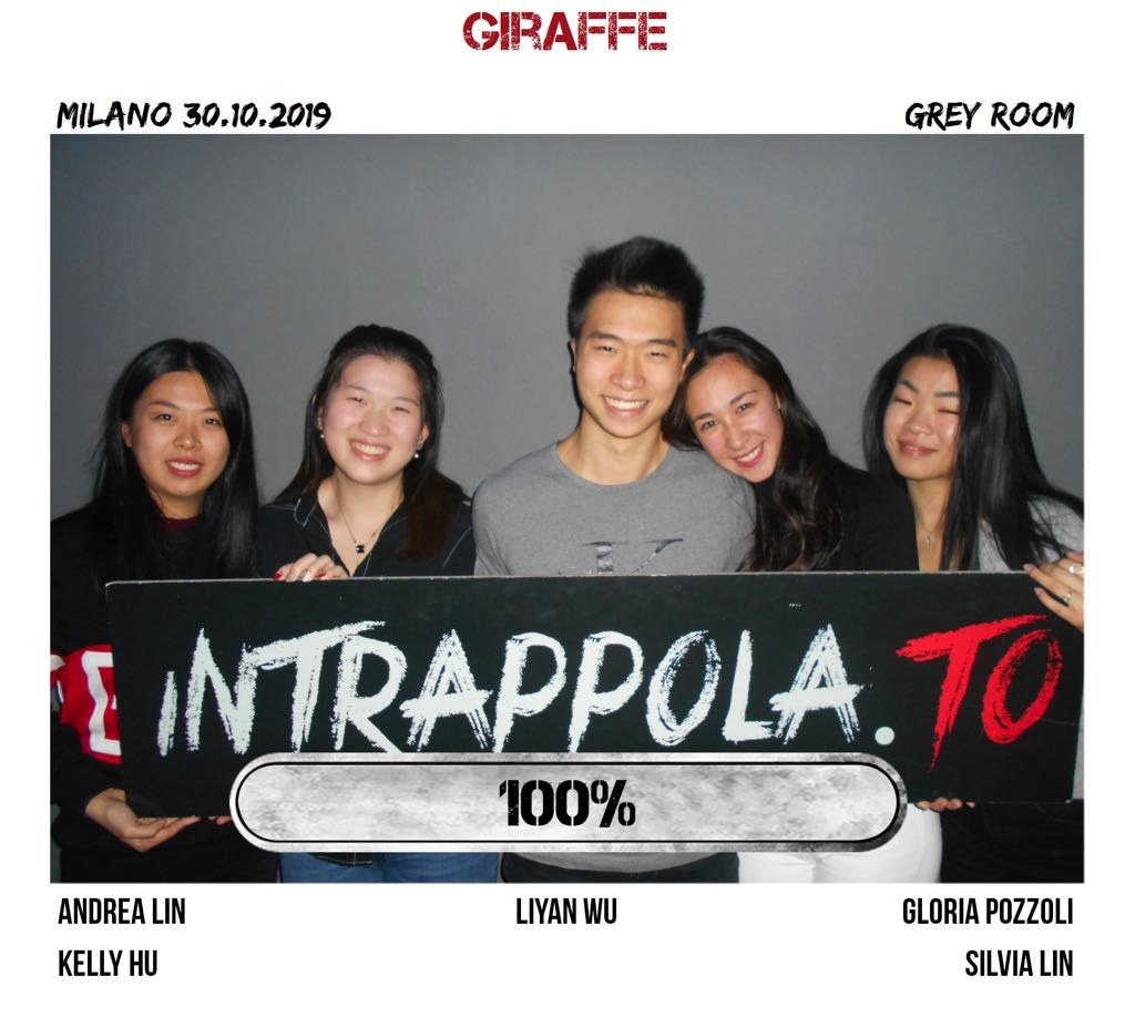 Il gruppo Giraffe è fuggito dalla nostra escape room Grey Room
