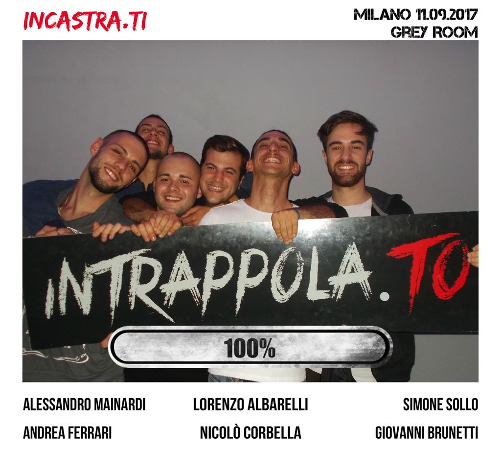 Il gruppo Incastra.ti è fuggito dalla nostra escape room Grey Room
