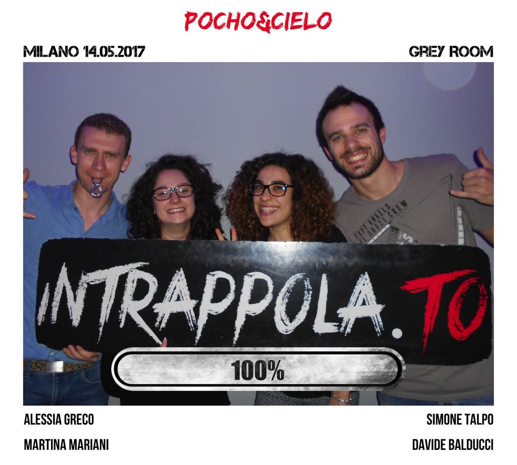 Il gruppo Pocho&Cielo è fuggito dalla nostra escape room Grey Room