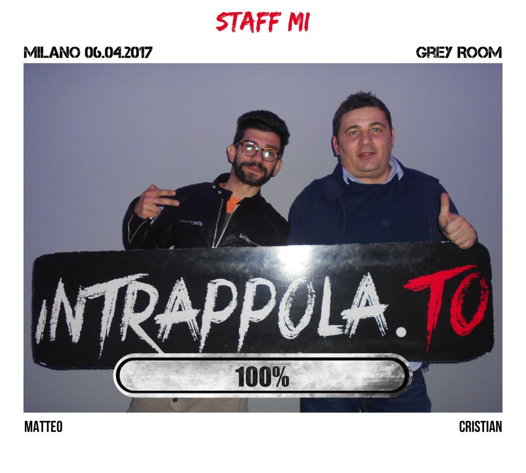 Il gruppo Staff MI è fuggito dalla nostra escape room Grey Room