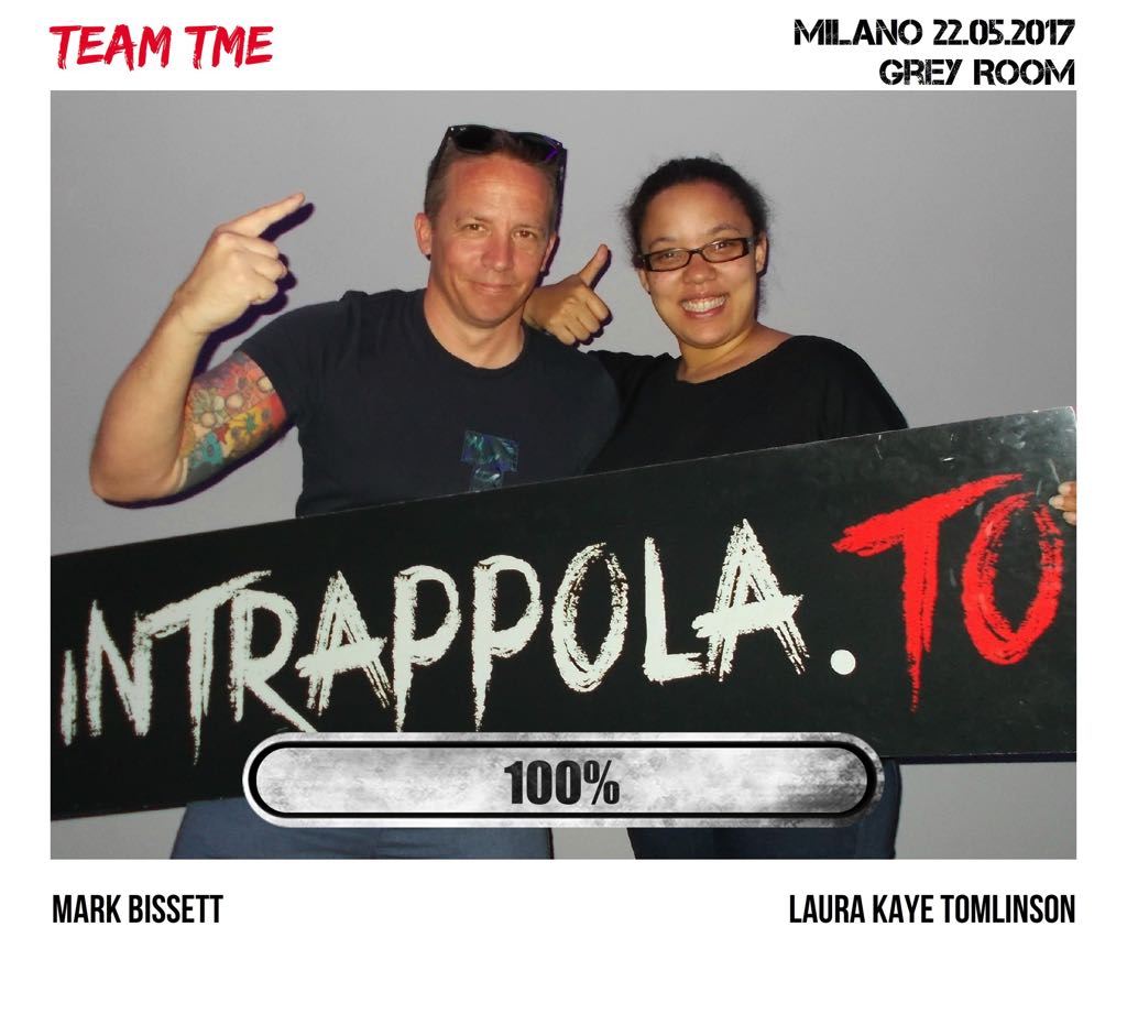Il gruppo Team TME è fuggito dalla nostra escape room Grey Room