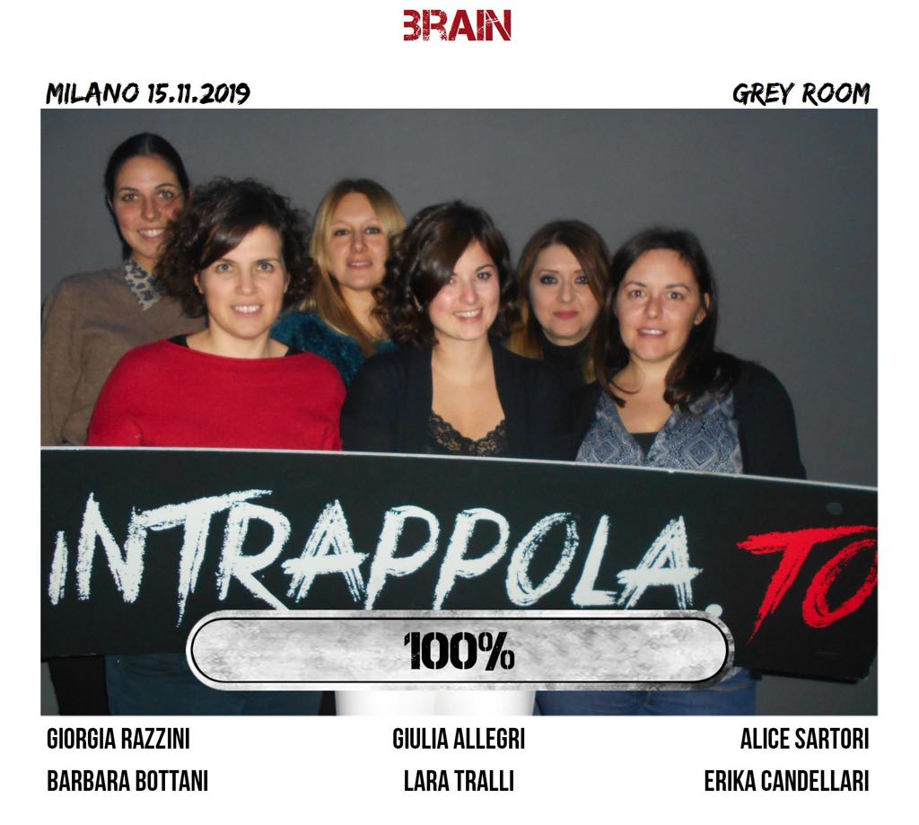 Il gruppo brain è fuggito dalla nostra escape room Grey Room
