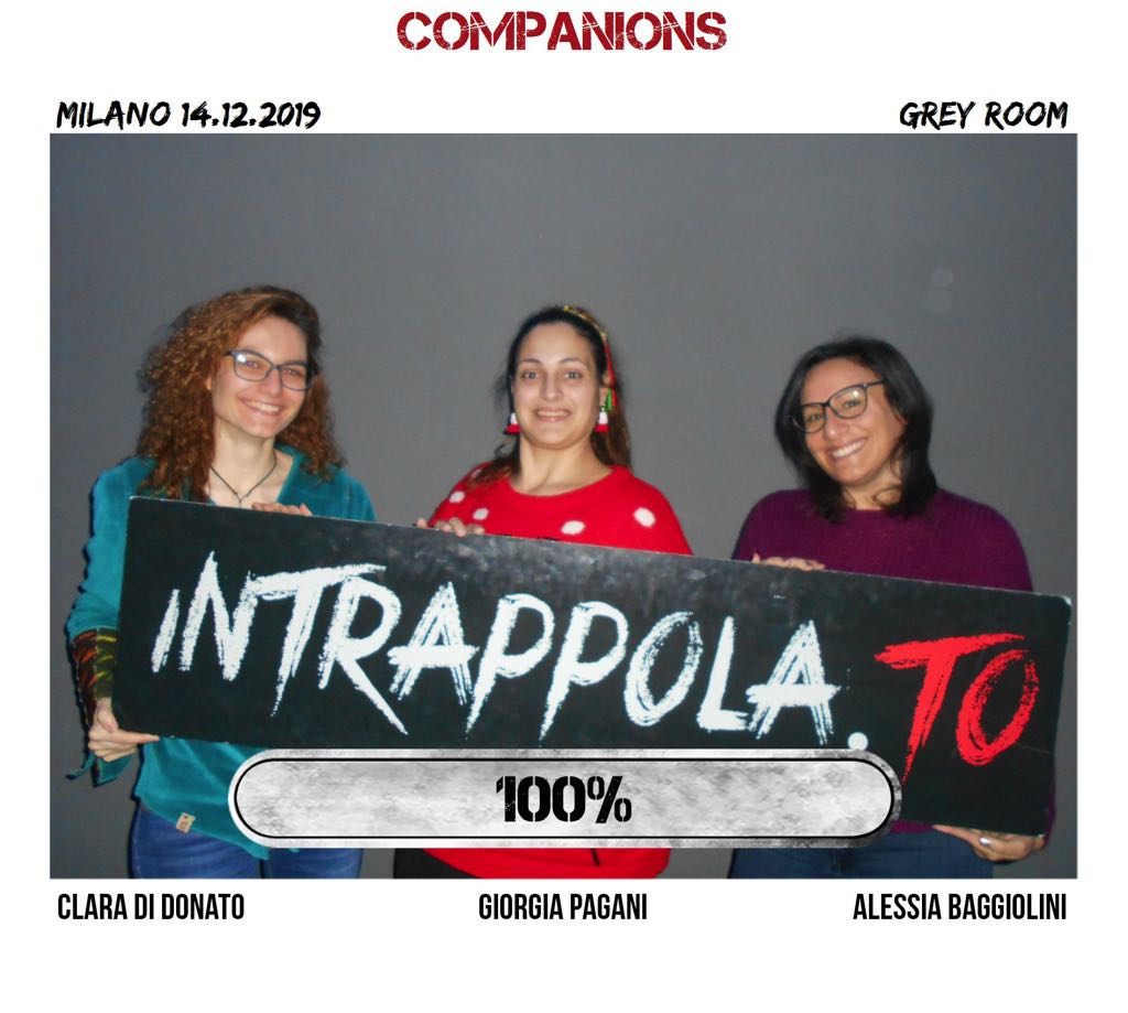 Il gruppo companions è fuggito dalla nostra escape room Grey Room