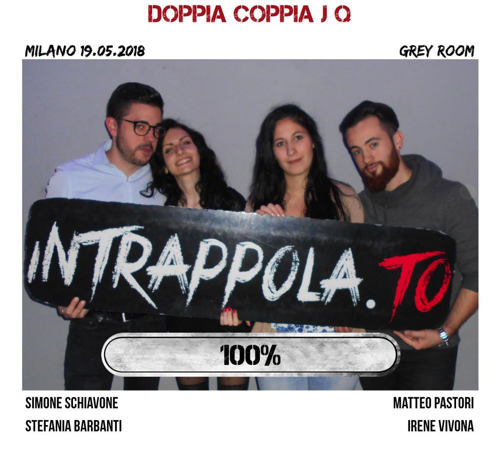 Il gruppo doppia coppia j q è fuggito dalla nostra escape room Grey Room