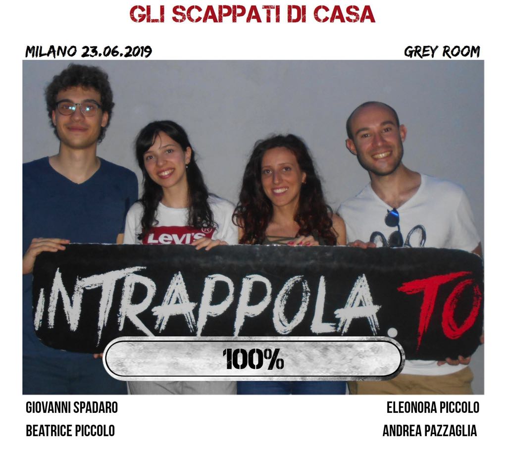 Il gruppo gli scappati di casa è fuggito dalla nostra escape room Grey Room