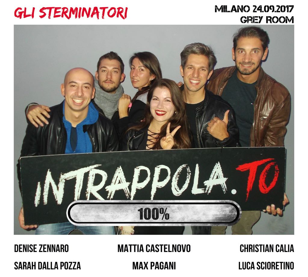Il gruppo gli sterminatori è fuggito dalla nostra escape room Grey Room