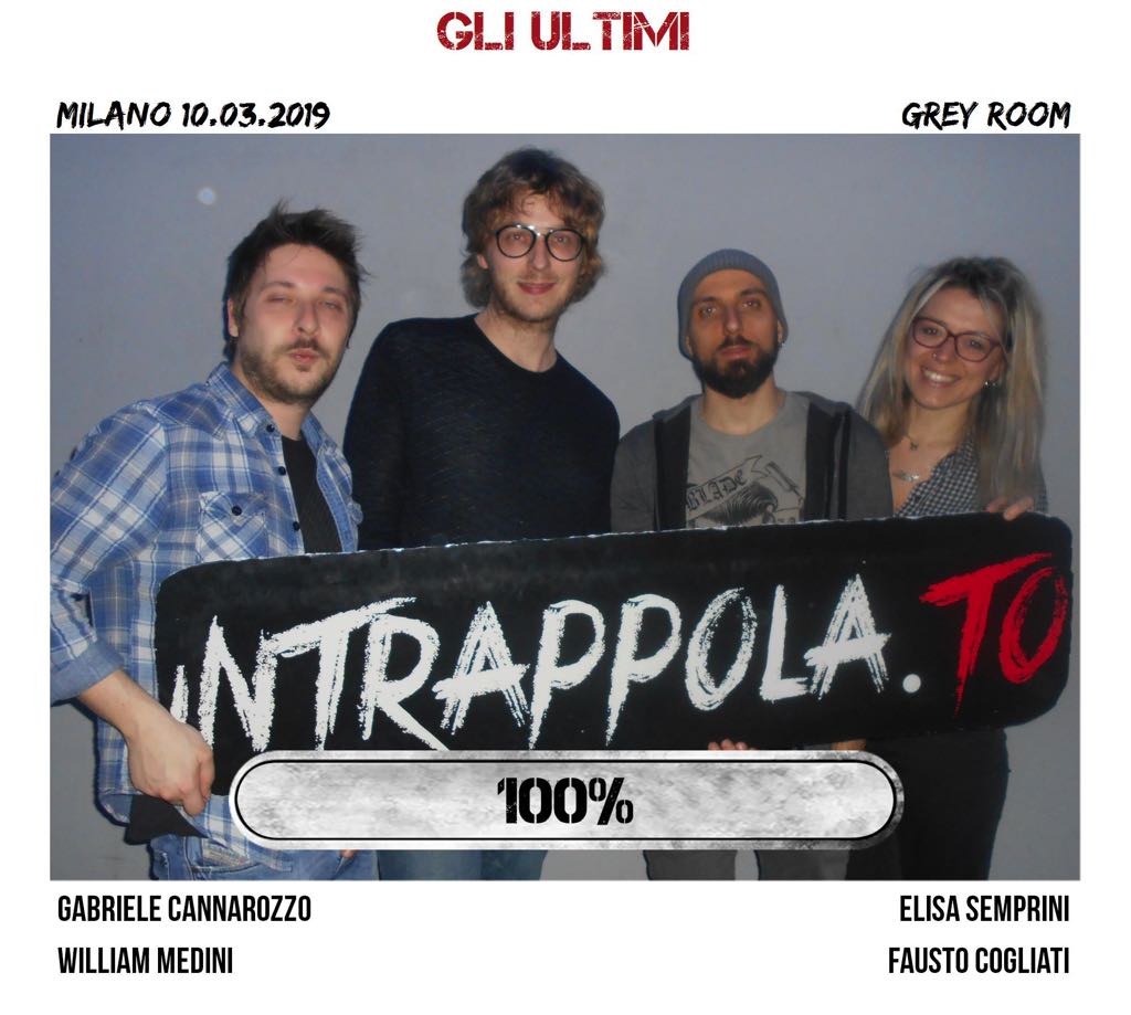 Il gruppo gli ultimi è fuggito dalla nostra escape room Grey Room