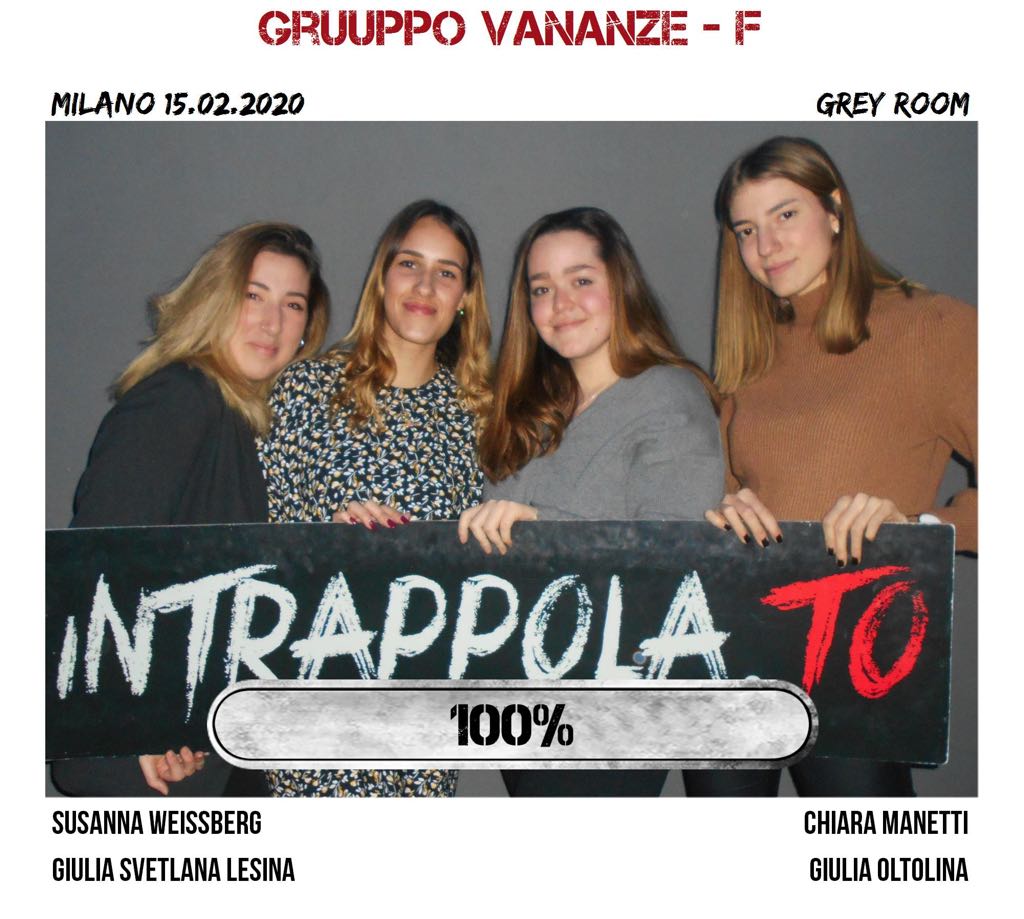 Il gruppo gruuppo vananze - f è fuggito dalla nostra escape room Grey Room