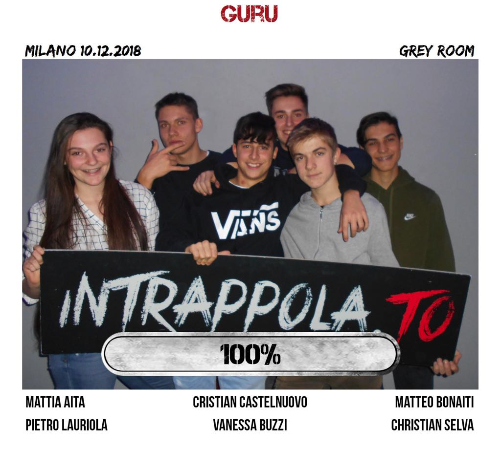 Il gruppo guru è fuggito dalla nostra escape room Grey Room