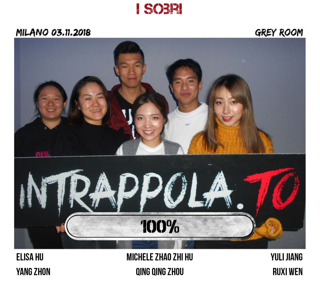 Il gruppo i sobri è fuggito dalla nostra escape room Grey Room