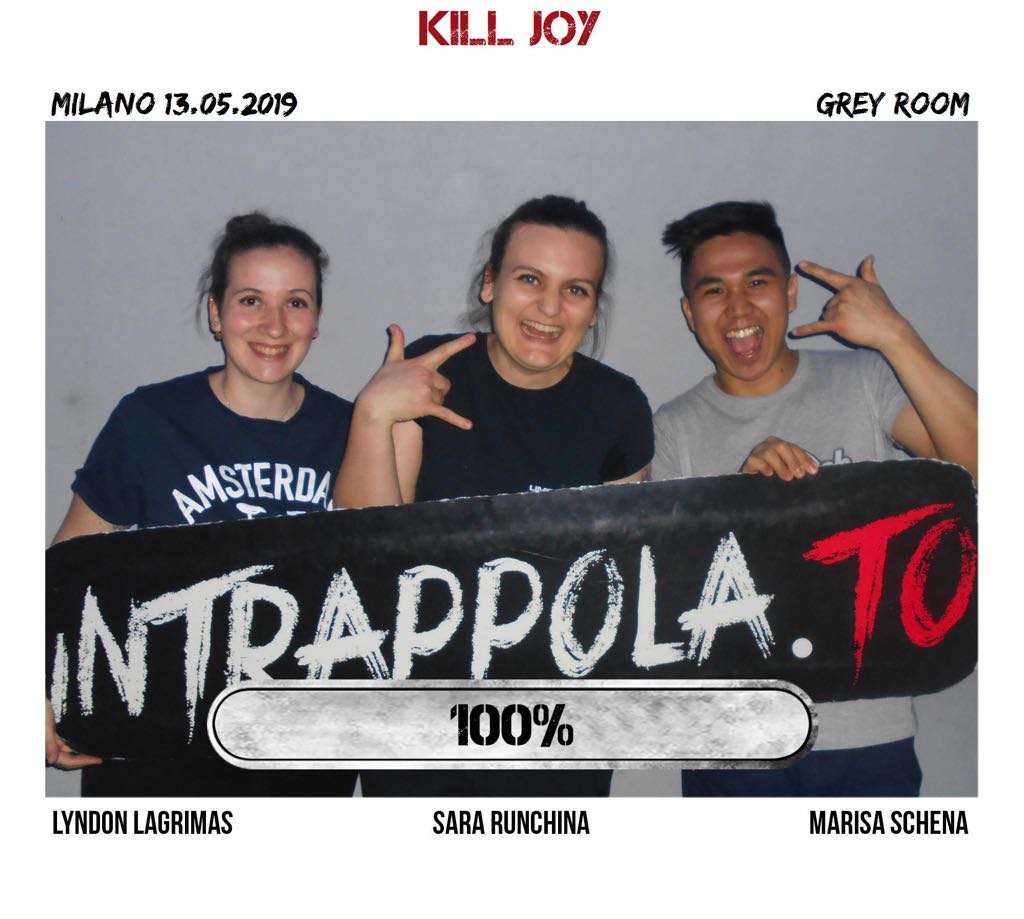 Il gruppo kill joy è fuggito dalla nostra escape room Grey Room