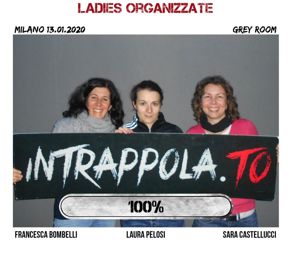 Il gruppo ladies organizzate è fuggito dalla nostra escape room Grey Room