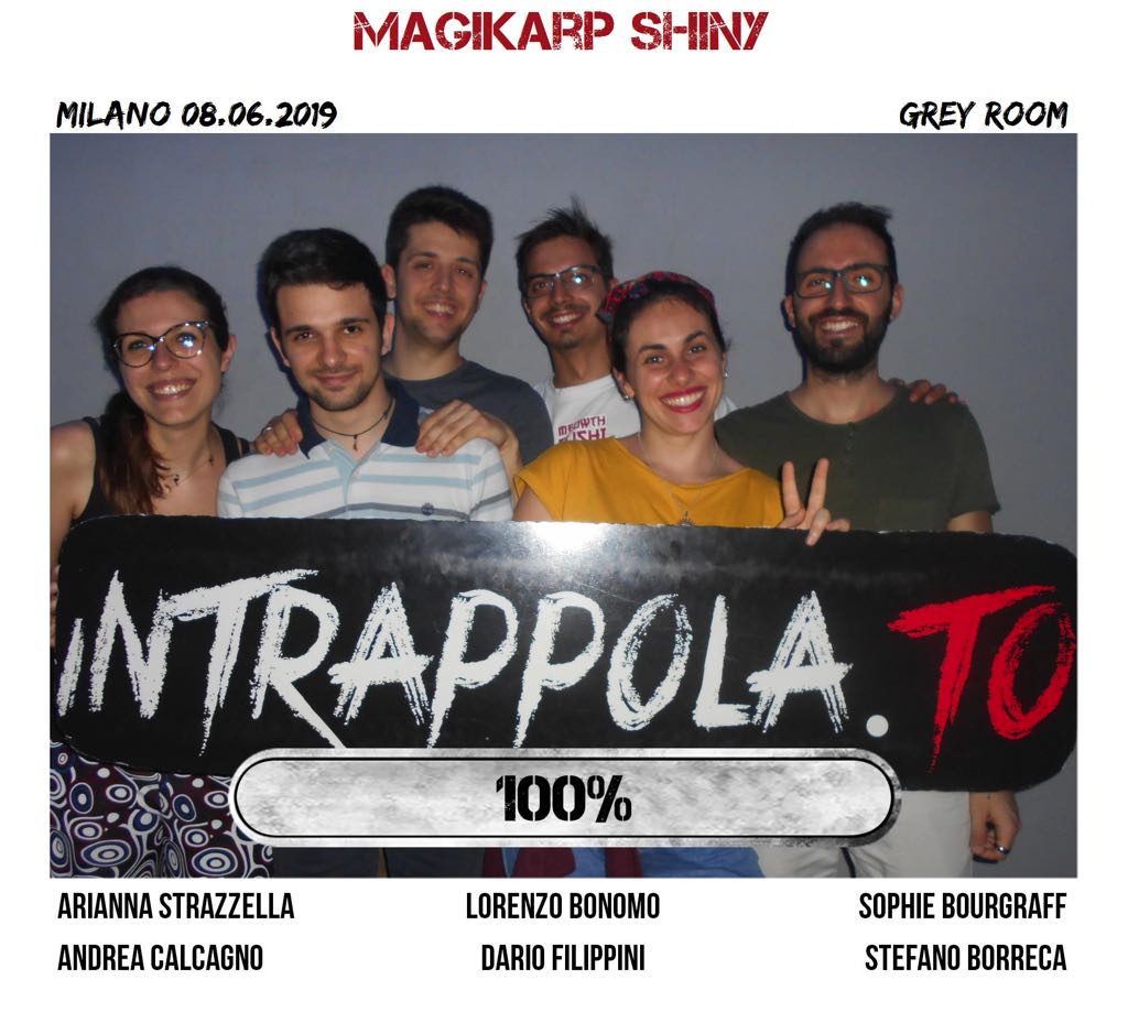 Il gruppo magikarp shiny è fuggito dalla nostra escape room Grey Room