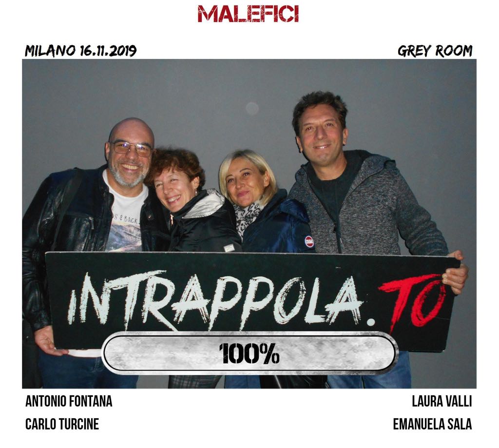 Il gruppo malefici è fuggito dalla nostra escape room Grey Room