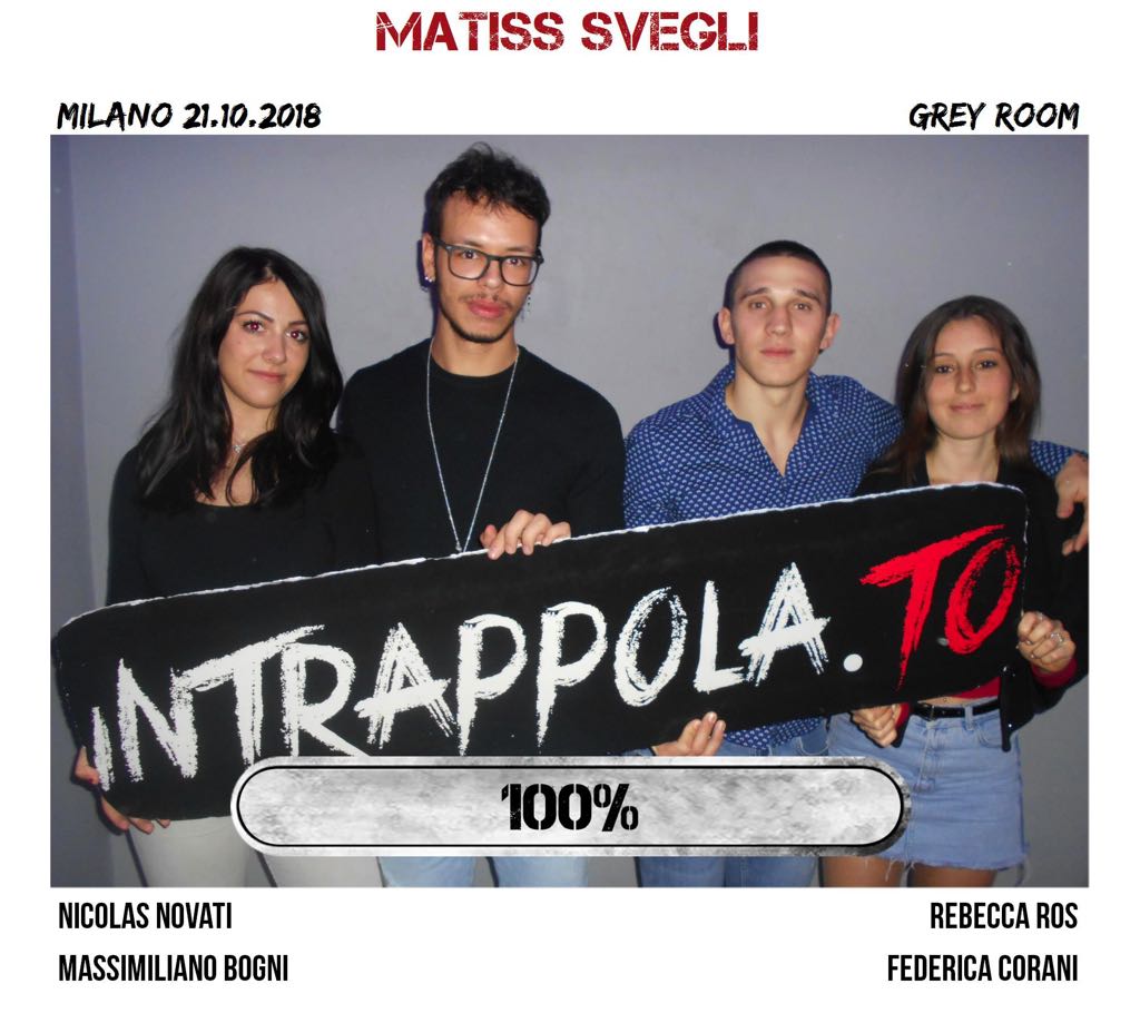 Il gruppo matiss svegli è fuggito dalla nostra escape room Grey Room